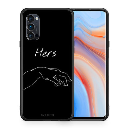 Θήκη Αγίου Βαλεντίνου Oppo Reno4 Pro 5G Aeshetic Love 1 από τη Smartfits με σχέδιο στο πίσω μέρος και μαύρο περίβλημα | Oppo Reno4 Pro 5G Aeshetic Love 1 case with colorful back and black bezels