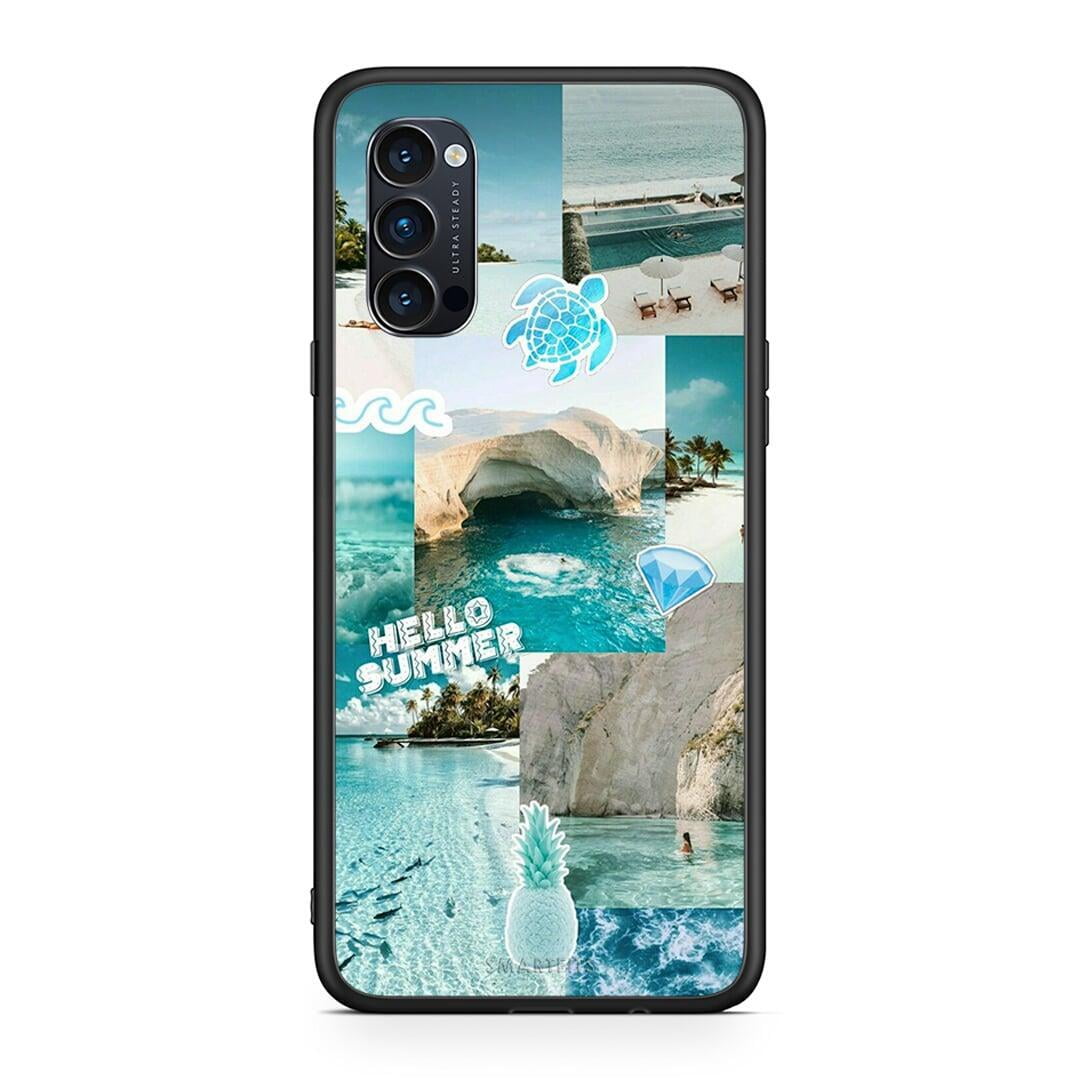 Oppo Reno4 Pro 5G Aesthetic Summer Θήκη από τη Smartfits με σχέδιο στο πίσω μέρος και μαύρο περίβλημα | Smartphone case with colorful back and black bezels by Smartfits