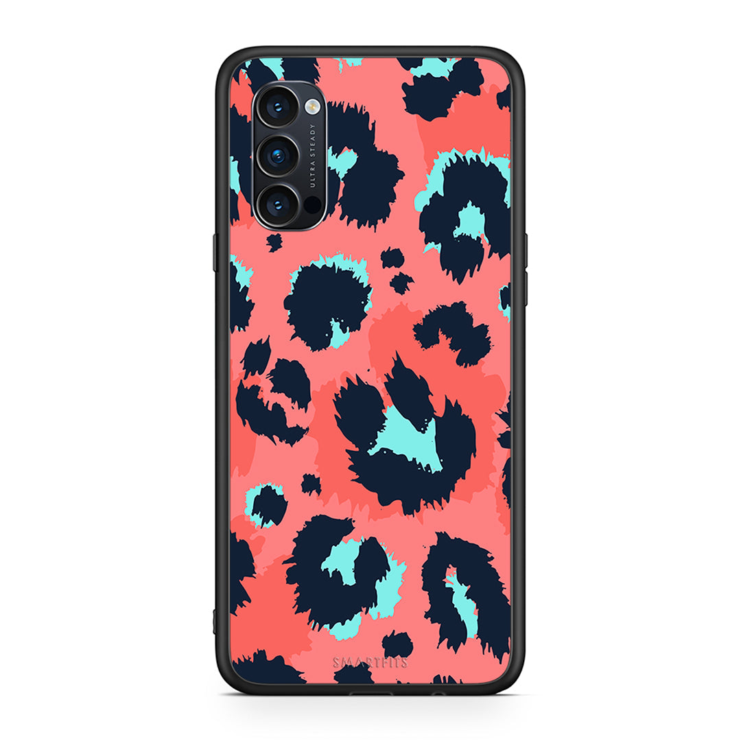 22 - Oppo Reno4 Pro 5G Pink Leopard Animal case, cover, bumper