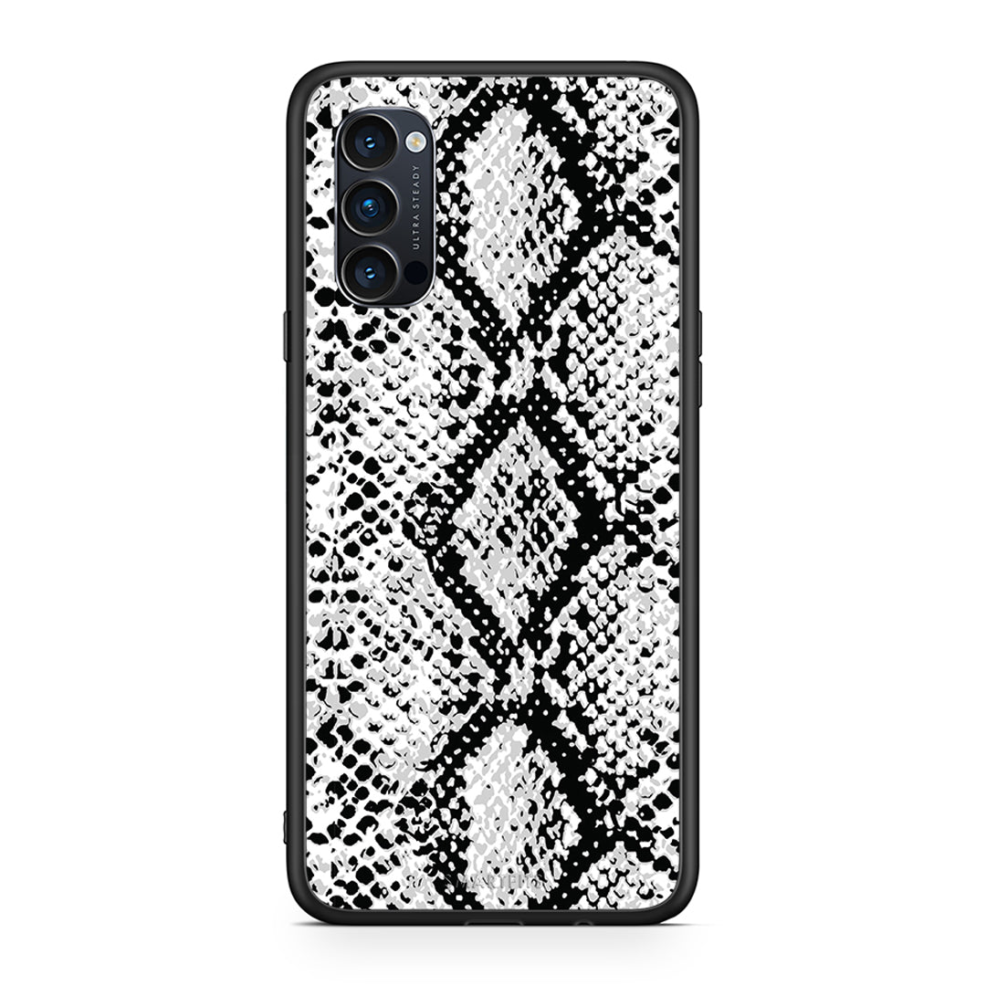 24 - Oppo Reno4 Pro 5G White Snake Animal case, cover, bumper
