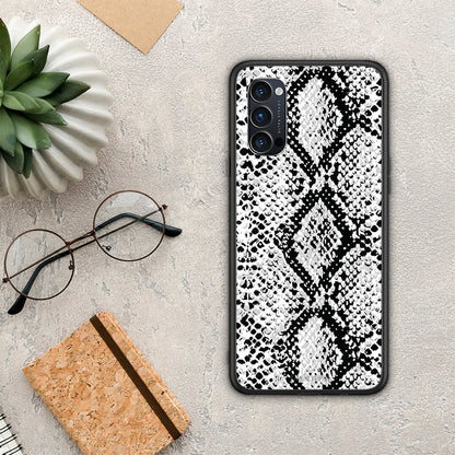 Animal White Snake - Oppo Reno4 Pro 5G θήκη