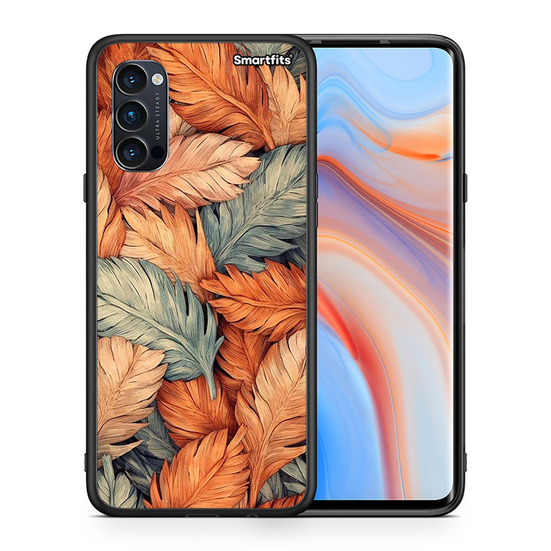 Θήκη Oppo Reno4 Pro 5G Autumn Leaves από τη Smartfits με σχέδιο στο πίσω μέρος και μαύρο περίβλημα | Oppo Reno4 Pro 5G Autumn Leaves case with colorful back and black bezels