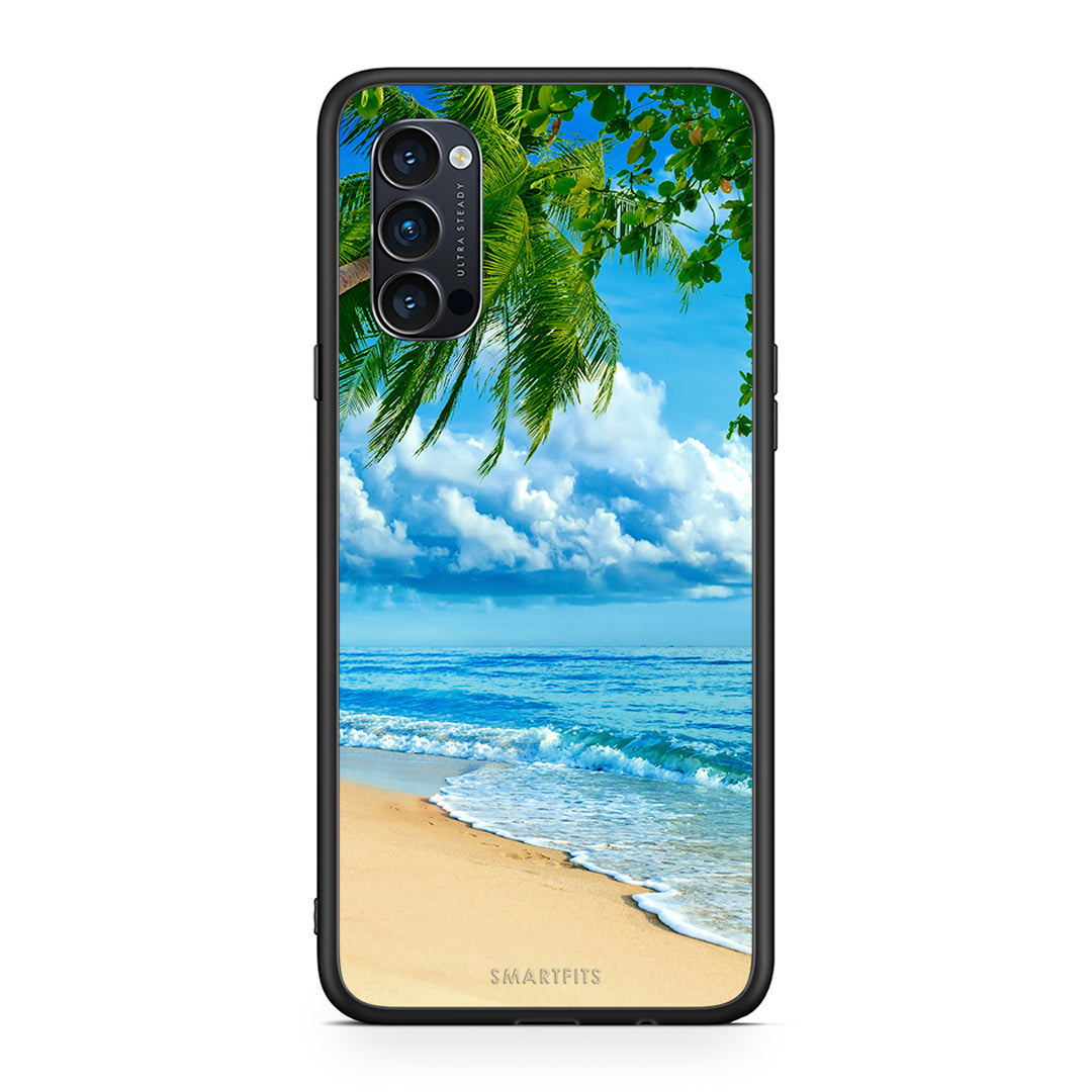 Oppo Reno4 Pro 5G Beautiful Beach θήκη από τη Smartfits με σχέδιο στο πίσω μέρος και μαύρο περίβλημα | Smartphone case with colorful back and black bezels by Smartfits