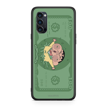 Oppo Reno4 Pro 5G Big Money Θήκη Αγίου Βαλεντίνου από τη Smartfits με σχέδιο στο πίσω μέρος και μαύρο περίβλημα | Smartphone case with colorful back and black bezels by Smartfits