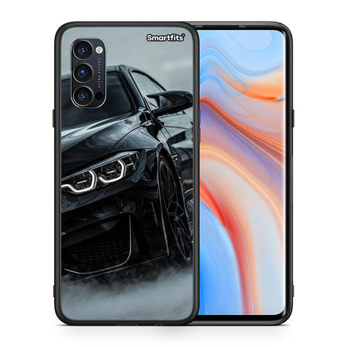 Θήκη Oppo Reno4 Pro 5G Black BMW από τη Smartfits με σχέδιο στο πίσω μέρος και μαύρο περίβλημα | Oppo Reno4 Pro 5G Black BMW case with colorful back and black bezels