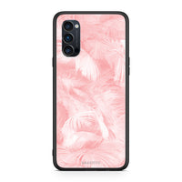 Thumbnail for 33 - Oppo Reno4 Pro 5G Pink Feather Boho case, cover, bumper