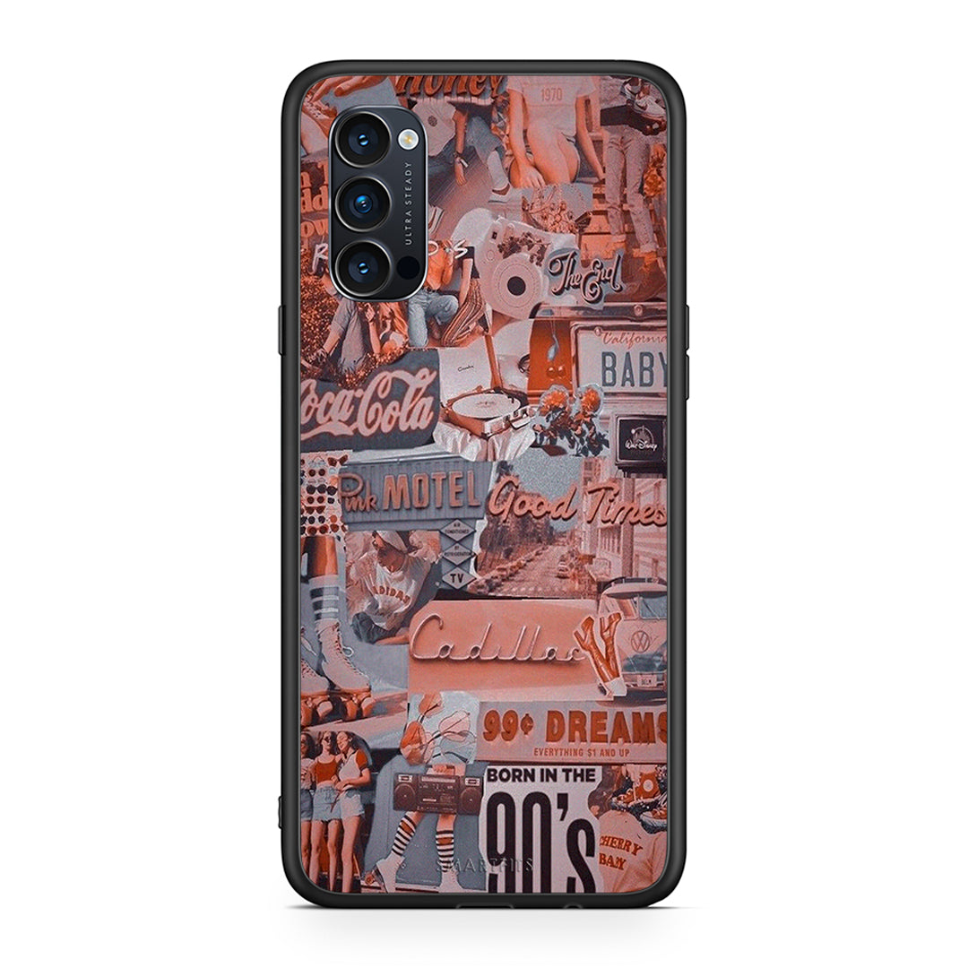 Oppo Reno4 Pro 5G Born In 90s θήκη από τη Smartfits με σχέδιο στο πίσω μέρος και μαύρο περίβλημα | Smartphone case with colorful back and black bezels by Smartfits