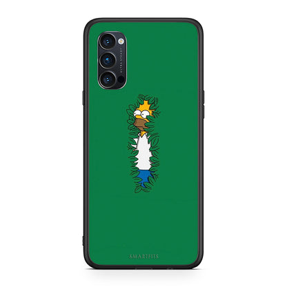 Oppo Reno4 Pro 5G Bush Man Θήκη Αγίου Βαλεντίνου από τη Smartfits με σχέδιο στο πίσω μέρος και μαύρο περίβλημα | Smartphone case with colorful back and black bezels by Smartfits