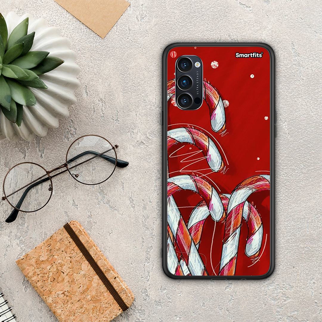 Candy Cane - Oppo Reno4 Pro 5G θήκη