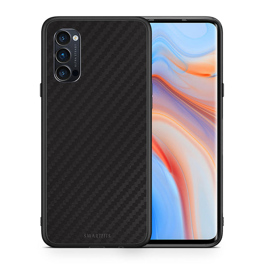 Θήκη Oppo Reno4 Pro 5G Black Carbon από τη Smartfits με σχέδιο στο πίσω μέρος και μαύρο περίβλημα | Oppo Reno4 Pro 5G Black Carbon case with colorful back and black bezels