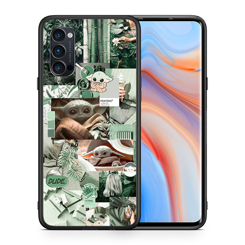 Θήκη Αγίου Βαλεντίνου Oppo Reno4 Pro 5G Collage Dude από τη Smartfits με σχέδιο στο πίσω μέρος και μαύρο περίβλημα | Oppo Reno4 Pro 5G Collage Dude case with colorful back and black bezels