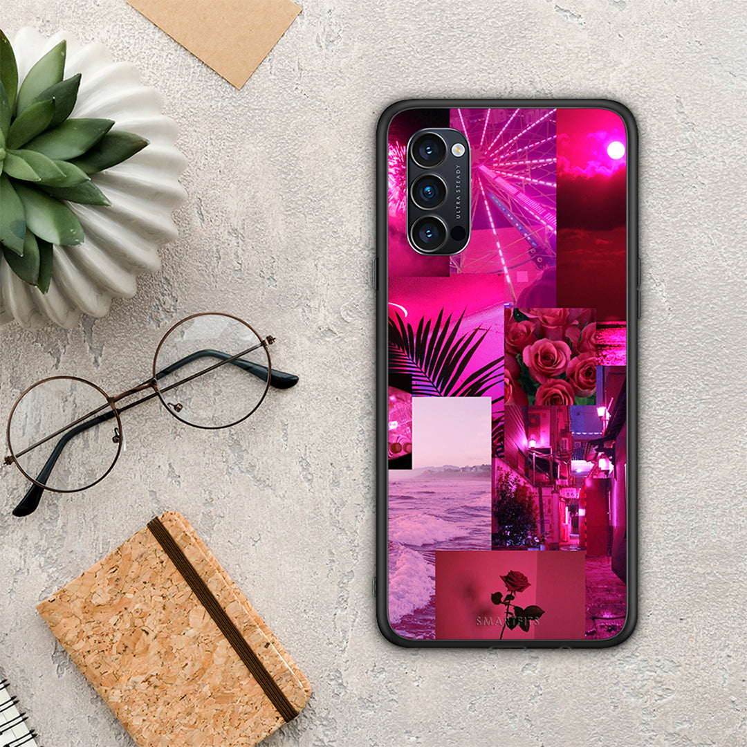 Collage Red Roses - Oppo Reno4 Pro 5G θήκη