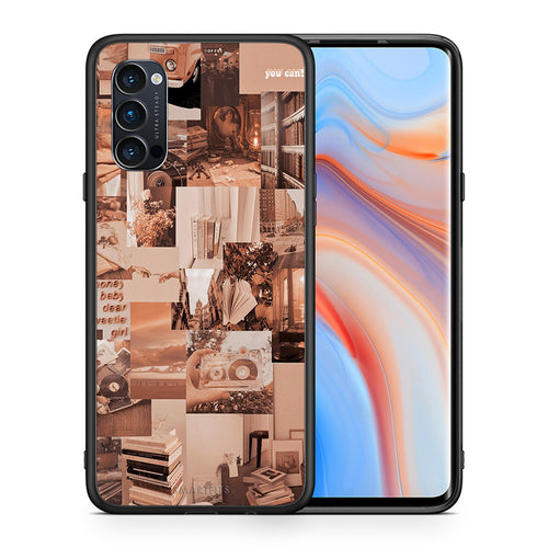 Θήκη Αγίου Βαλεντίνου Oppo Reno4 Pro 5G Collage You Can από τη Smartfits με σχέδιο στο πίσω μέρος και μαύρο περίβλημα | Oppo Reno4 Pro 5G Collage You Can case with colorful back and black bezels