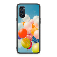 Thumbnail for Oppo Reno4 Pro 5G Colorful Balloons θήκη από τη Smartfits με σχέδιο στο πίσω μέρος και μαύρο περίβλημα | Smartphone case with colorful back and black bezels by Smartfits