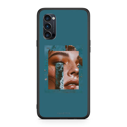 Oppo Reno4 Pro 5G Cry An Ocean θήκη από τη Smartfits με σχέδιο στο πίσω μέρος και μαύρο περίβλημα | Smartphone case with colorful back and black bezels by Smartfits