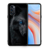 Thumbnail for Θήκη Oppo Reno4 Pro 5G Dark Wolf από τη Smartfits με σχέδιο στο πίσω μέρος και μαύρο περίβλημα | Oppo Reno4 Pro 5G Dark Wolf case with colorful back and black bezels