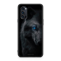 Thumbnail for Oppo Reno4 Pro 5G Dark Wolf θήκη από τη Smartfits με σχέδιο στο πίσω μέρος και μαύρο περίβλημα | Smartphone case with colorful back and black bezels by Smartfits