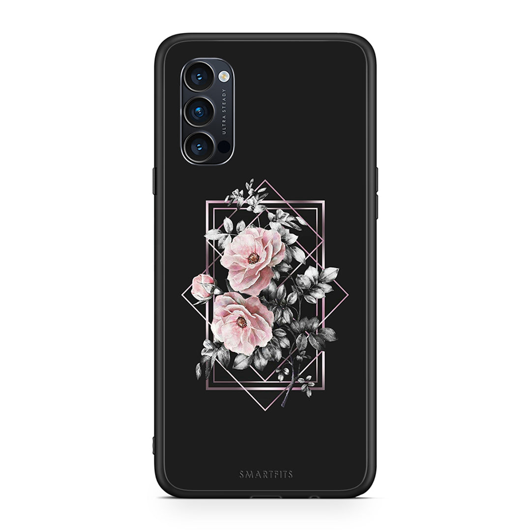 4 - Oppo Reno4 Pro 5G Frame Flower case, cover, bumper