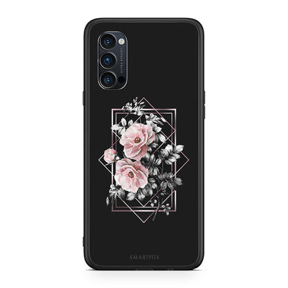 4 - Oppo Reno4 Pro 5G Frame Flower case, cover, bumper