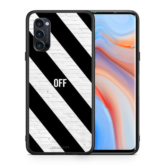 Θήκη Oppo Reno4 Pro 5G Get Off από τη Smartfits με σχέδιο στο πίσω μέρος και μαύρο περίβλημα | Oppo Reno4 Pro 5G Get Off case with colorful back and black bezels
