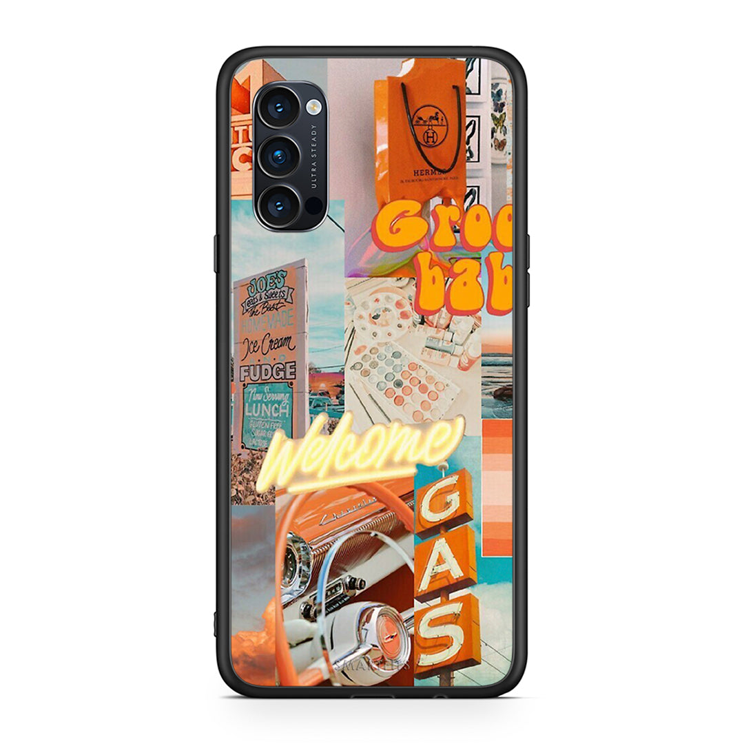Oppo Reno4 Pro 5G Groovy Babe Θήκη Αγίου Βαλεντίνου από τη Smartfits με σχέδιο στο πίσω μέρος και μαύρο περίβλημα | Smartphone case with colorful back and black bezels by Smartfits