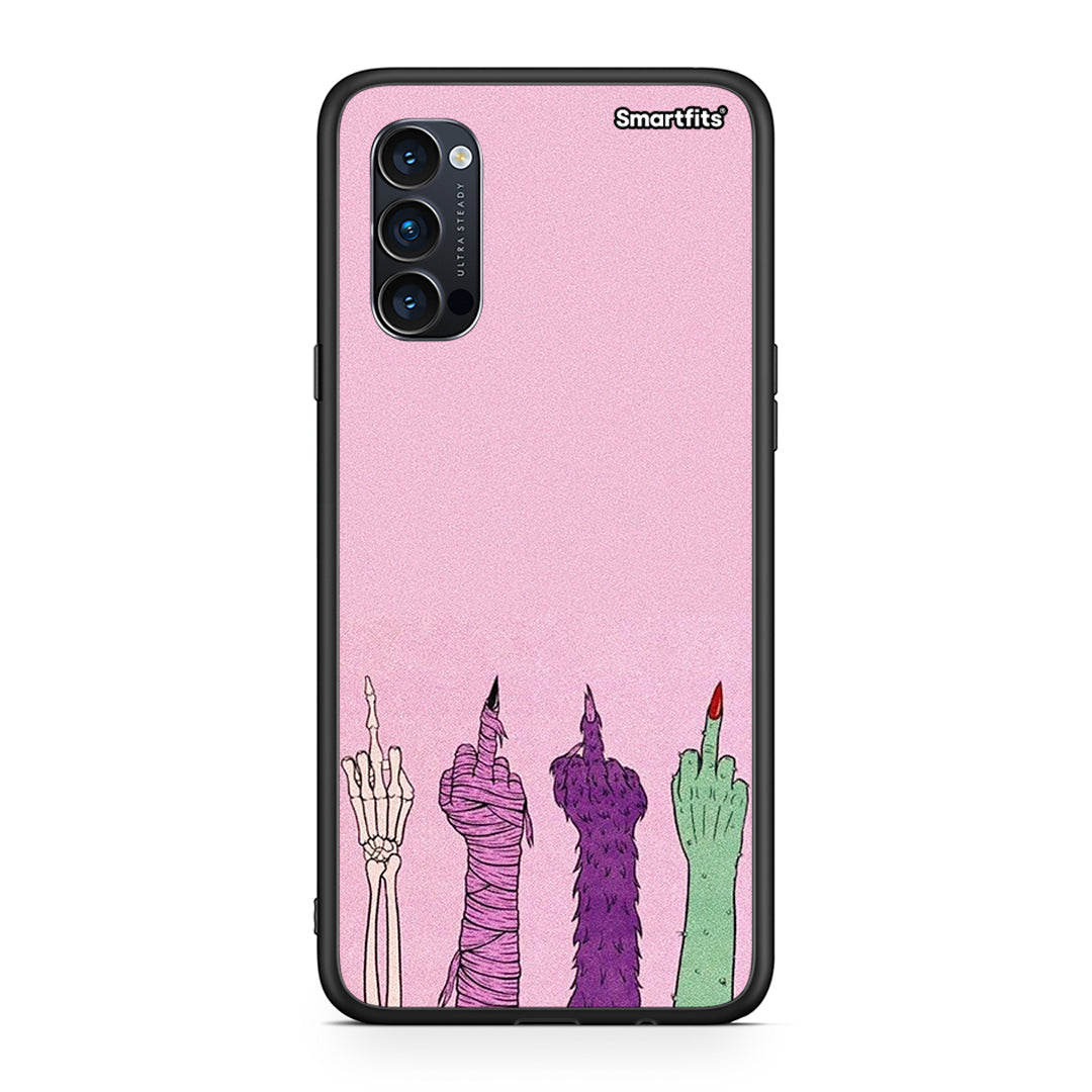 Oppo Reno4 Pro 5G Halloween Be A Lady θήκη από τη Smartfits με σχέδιο στο πίσω μέρος και μαύρο περίβλημα | Smartphone case with colorful back and black bezels by Smartfits