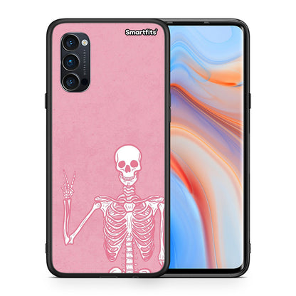Θήκη Oppo Reno4 Pro 5G Halloween Motivation από τη Smartfits με σχέδιο στο πίσω μέρος και μαύρο περίβλημα | Oppo Reno4 Pro 5G Halloween Motivation case with colorful back and black bezels