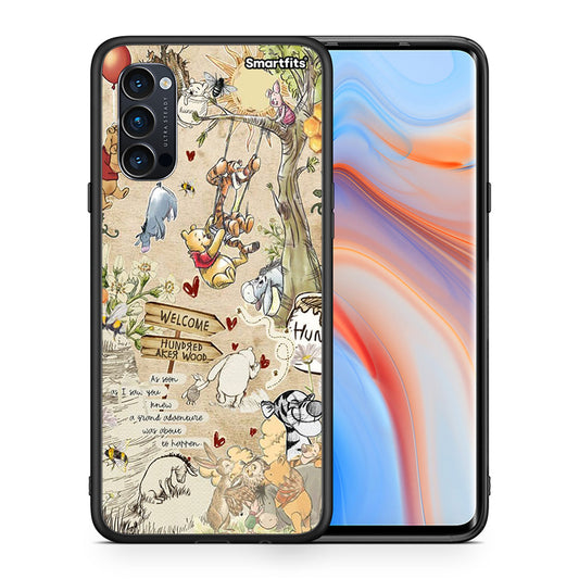Θήκη Oppo Reno4 Pro 5G Happy Friends από τη Smartfits με σχέδιο στο πίσω μέρος και μαύρο περίβλημα | Oppo Reno4 Pro 5G Happy Friends case with colorful back and black bezels