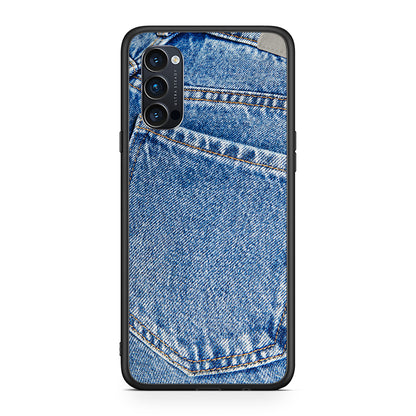 Oppo Reno4 Pro 5G Jeans Pocket θήκη από τη Smartfits με σχέδιο στο πίσω μέρος και μαύρο περίβλημα | Smartphone case with colorful back and black bezels by Smartfits