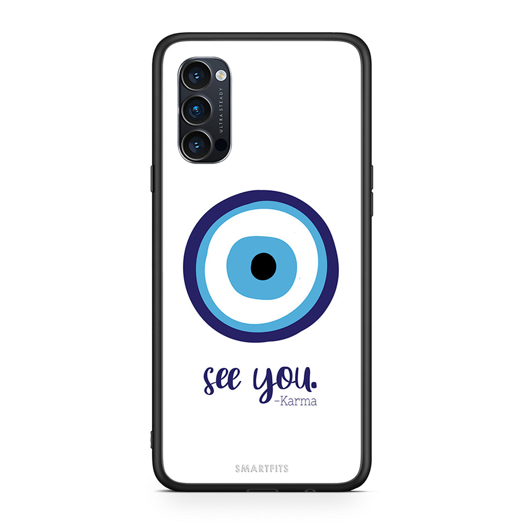 Oppo Reno4 Pro 5G Karma Says θήκη από τη Smartfits με σχέδιο στο πίσω μέρος και μαύρο περίβλημα | Smartphone case with colorful back and black bezels by Smartfits