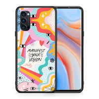 Thumbnail for Θήκη Oppo Reno4 Pro 5G Manifest Your Vision από τη Smartfits με σχέδιο στο πίσω μέρος και μαύρο περίβλημα | Oppo Reno4 Pro 5G Manifest Your Vision case with colorful back and black bezels