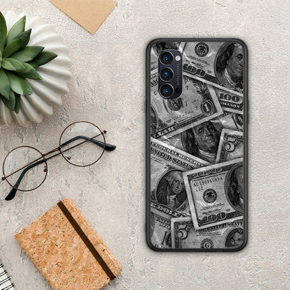 Money Dollars - Oppo Reno4 Pro 5G θήκη