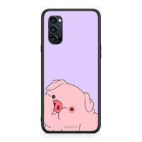 Thumbnail for Oppo Reno4 Pro 5G Pig Love 2 Θήκη Αγίου Βαλεντίνου από τη Smartfits με σχέδιο στο πίσω μέρος και μαύρο περίβλημα | Smartphone case with colorful back and black bezels by Smartfits