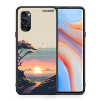 Thumbnail for Θήκη Oppo Reno4 Pro 5G Pixel Sunset από τη Smartfits με σχέδιο στο πίσω μέρος και μαύρο περίβλημα | Oppo Reno4 Pro 5G Pixel Sunset case with colorful back and black bezels