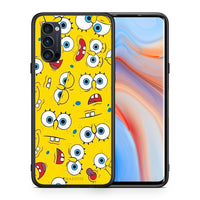 Thumbnail for Θήκη Oppo Reno4 Pro 5G Sponge PopArt από τη Smartfits με σχέδιο στο πίσω μέρος και μαύρο περίβλημα | Oppo Reno4 Pro 5G Sponge PopArt case with colorful back and black bezels