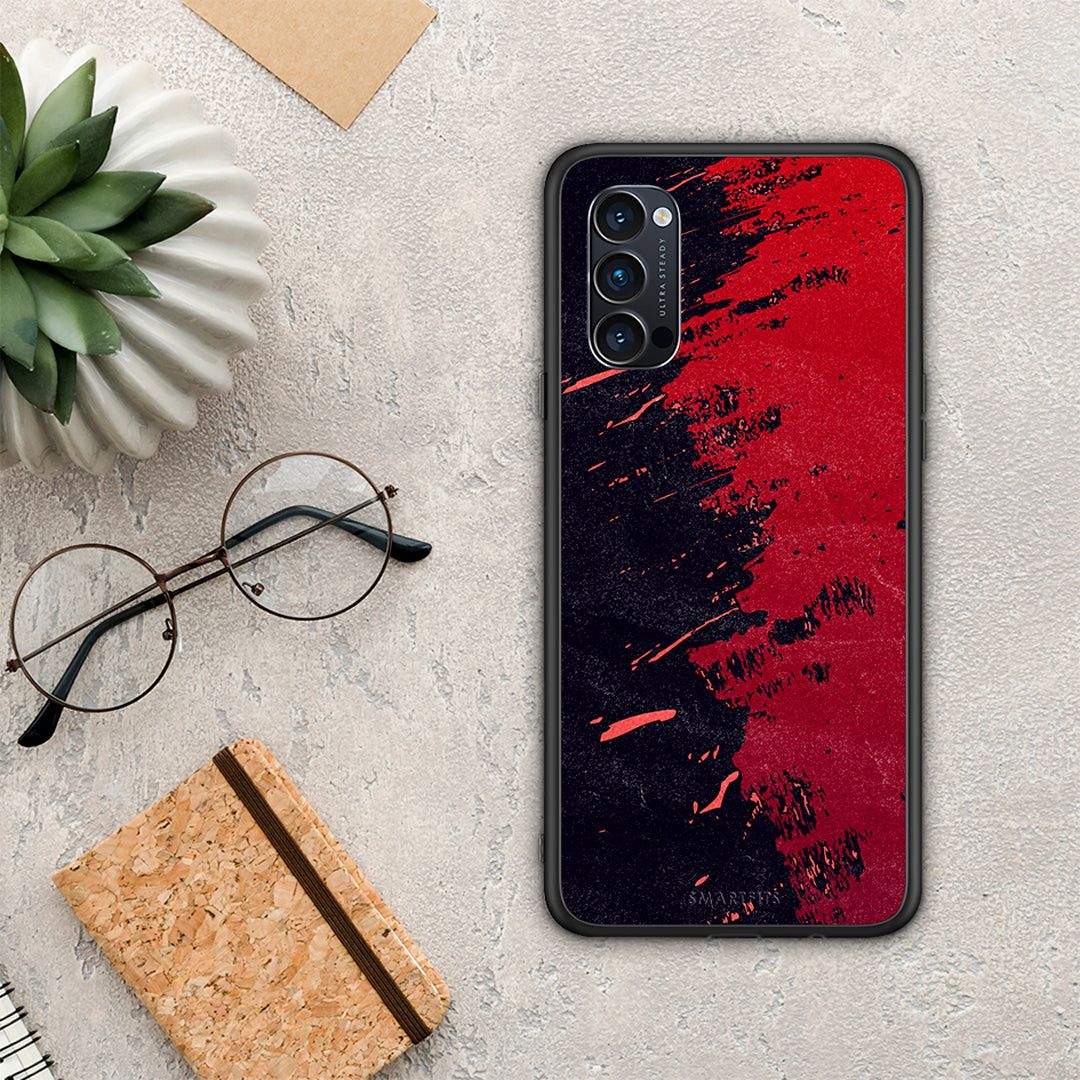 Red Paint - Oppo Reno4 Pro 5G θήκη