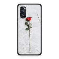 Thumbnail for Oppo Reno4 Pro 5G Red Rose θήκη από τη Smartfits με σχέδιο στο πίσω μέρος και μαύρο περίβλημα | Smartphone case with colorful back and black bezels by Smartfits