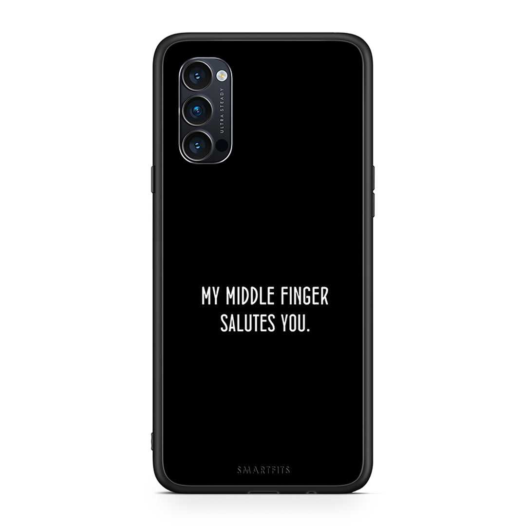 Oppo Reno4 Pro 5G Salute θήκη από τη Smartfits με σχέδιο στο πίσω μέρος και μαύρο περίβλημα | Smartphone case with colorful back and black bezels by Smartfits