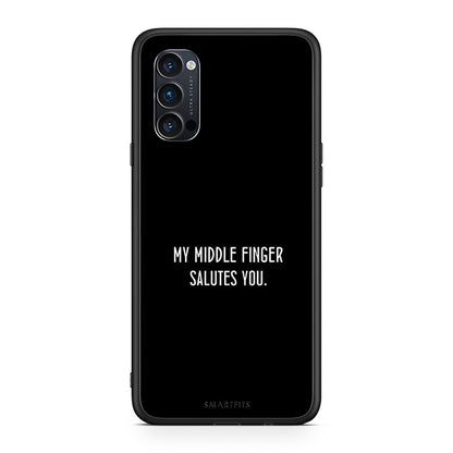 Oppo Reno4 Pro 5G Salute θήκη από τη Smartfits με σχέδιο στο πίσω μέρος και μαύρο περίβλημα | Smartphone case with colorful back and black bezels by Smartfits