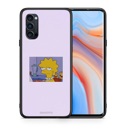 Θήκη Oppo Reno4 Pro 5G So Happy από τη Smartfits με σχέδιο στο πίσω μέρος και μαύρο περίβλημα | Oppo Reno4 Pro 5G So Happy case with colorful back and black bezels