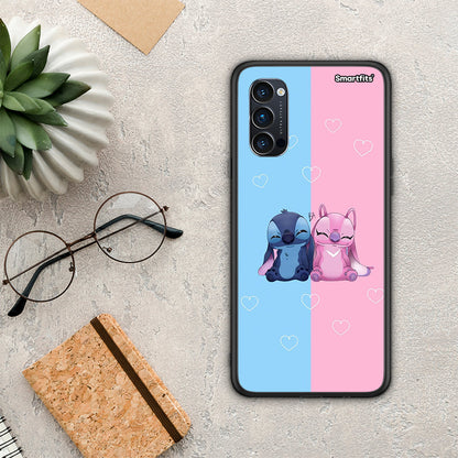 Stitch And Angel - Oppo Reno4 Pro 5G θήκη