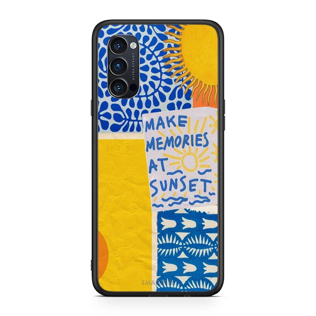Oppo Reno4 Pro 5G Sunset Memories Θήκη από τη Smartfits με σχέδιο στο πίσω μέρος και μαύρο περίβλημα | Smartphone case with colorful back and black bezels by Smartfits