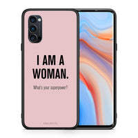 Thumbnail for Θήκη Oppo Reno4 Pro 5G Superpower Woman από τη Smartfits με σχέδιο στο πίσω μέρος και μαύρο περίβλημα | Oppo Reno4 Pro 5G Superpower Woman case with colorful back and black bezels