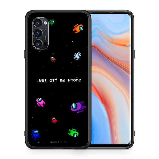 Θήκη Oppo Reno4 Pro 5G AFK Text από τη Smartfits με σχέδιο στο πίσω μέρος και μαύρο περίβλημα | Oppo Reno4 Pro 5G AFK Text case with colorful back and black bezels