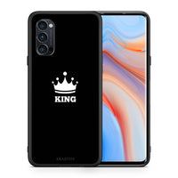 Thumbnail for Θήκη Oppo Reno4 Pro 5G King Valentine από τη Smartfits με σχέδιο στο πίσω μέρος και μαύρο περίβλημα | Oppo Reno4 Pro 5G King Valentine case with colorful back and black bezels