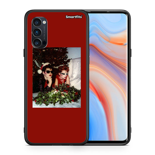 Θήκη Oppo Reno4 Pro 5G Waiting For Xmas από τη Smartfits με σχέδιο στο πίσω μέρος και μαύρο περίβλημα | Oppo Reno4 Pro 5G Waiting For Xmas case with colorful back and black bezels