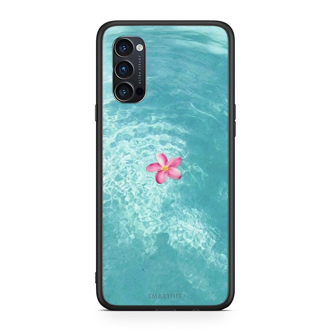 Oppo Reno4 Pro 5G Water Flower Θήκη από τη Smartfits με σχέδιο στο πίσω μέρος και μαύρο περίβλημα | Smartphone case with colorful back and black bezels by Smartfits