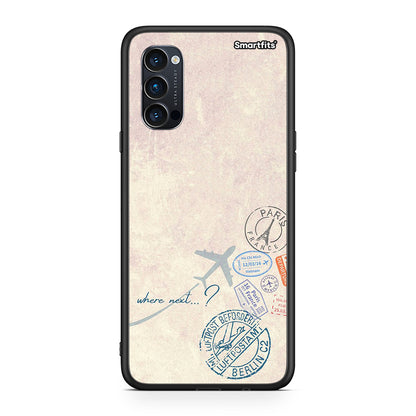 Oppo Reno4 Pro 5G Where Next θήκη από τη Smartfits με σχέδιο στο πίσω μέρος και μαύρο περίβλημα | Smartphone case with colorful back and black bezels by Smartfits