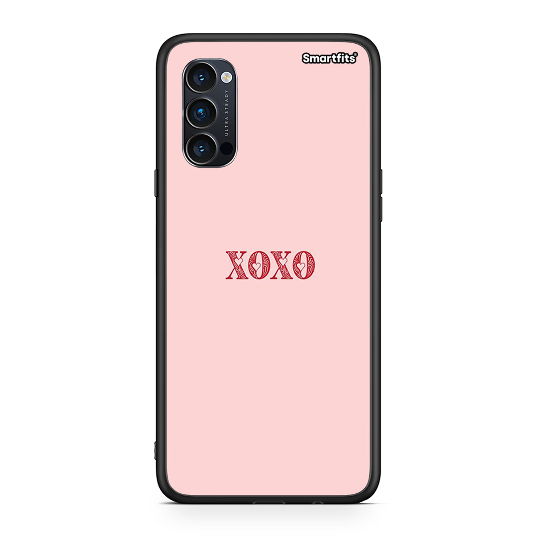Oppo Reno4 Pro 5G XOXO Love θήκη από τη Smartfits με σχέδιο στο πίσω μέρος και μαύρο περίβλημα | Smartphone case with colorful back and black bezels by Smartfits