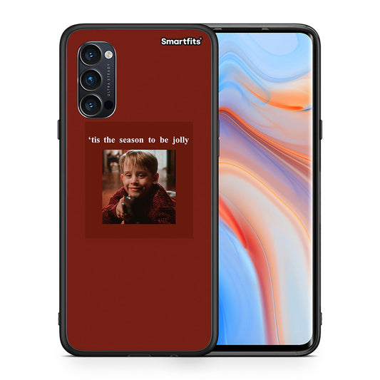 Θήκη Oppo Reno4 Pro 5G Xmas Ultimate Spirit από τη Smartfits με σχέδιο στο πίσω μέρος και μαύρο περίβλημα | Oppo Reno4 Pro 5G Xmas Ultimate Spirit case with colorful back and black bezels